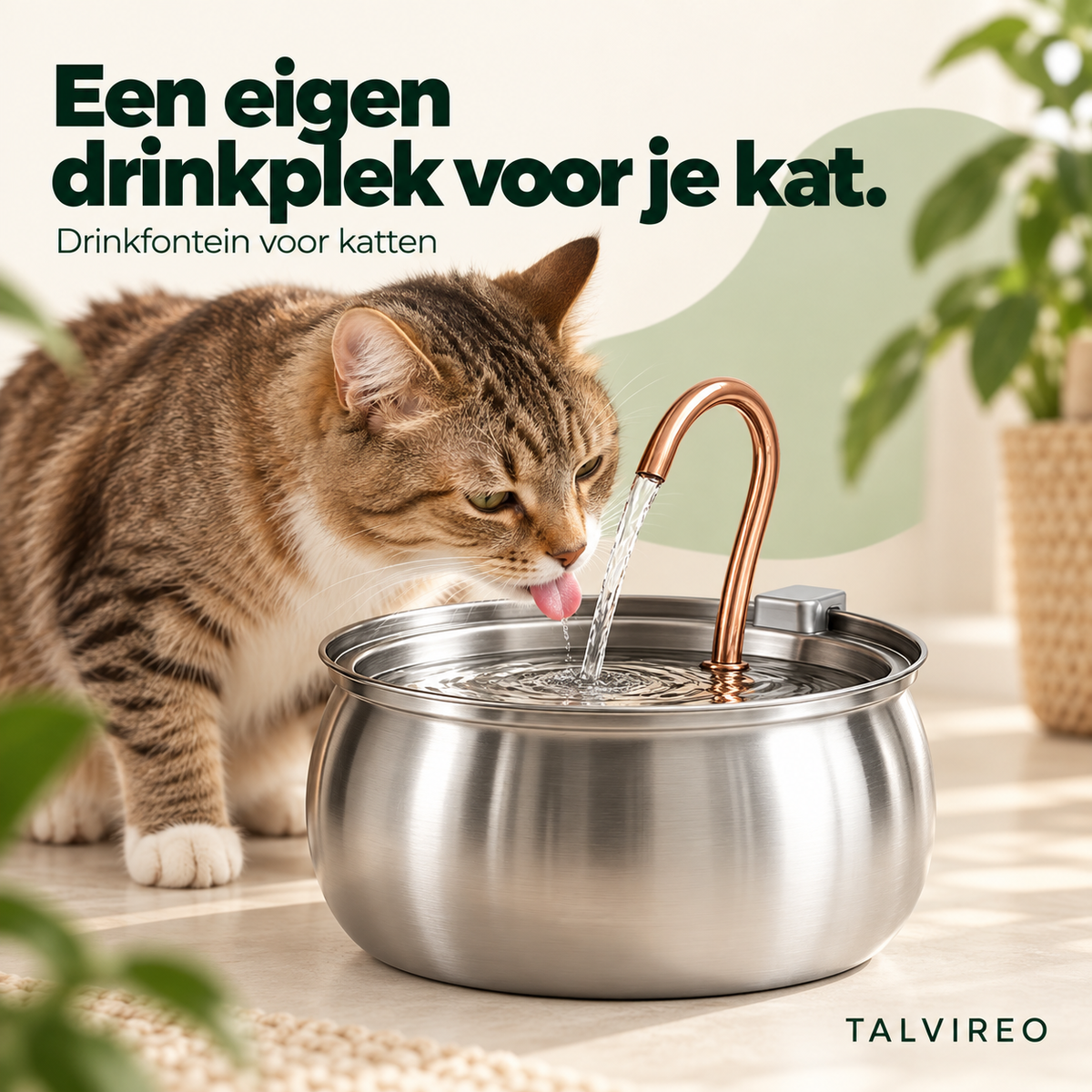 Drinkfontein voor katten