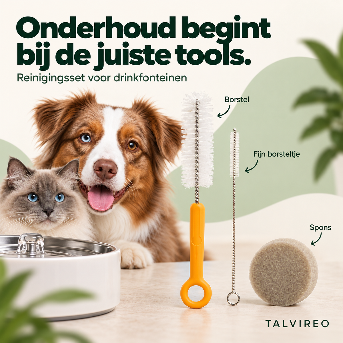 Reinigingsset voor drinkfonteinen