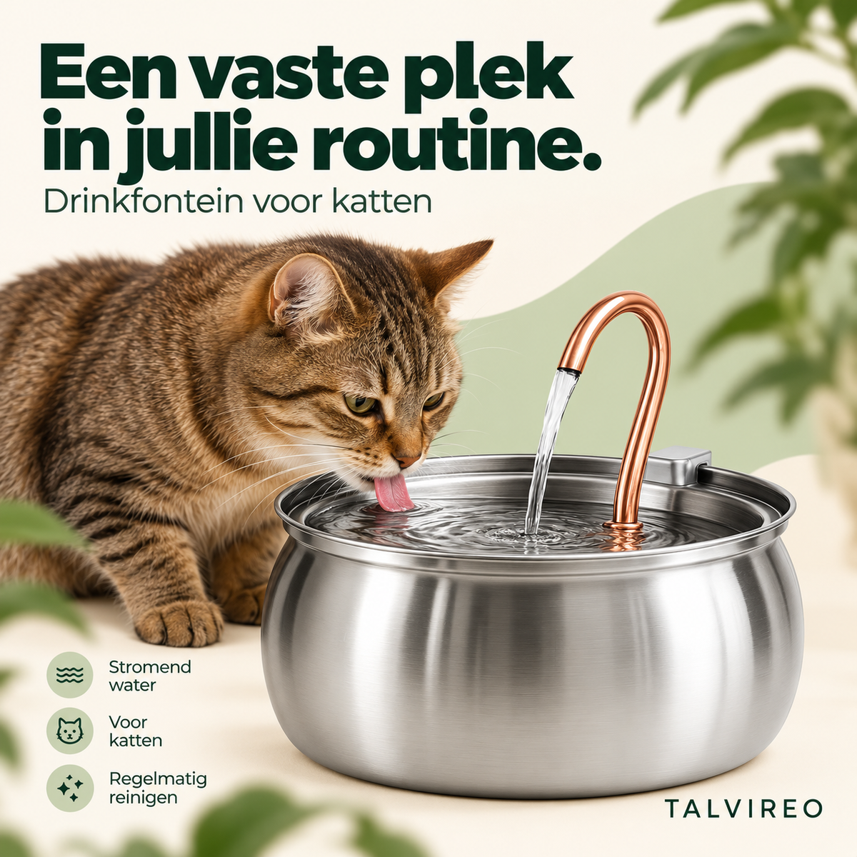 Drinkfontein voor katten