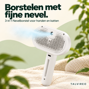 Borstelvlak met fijne waternevel