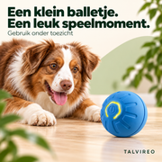 Blauwe actieve speelbal met geel detail — Talvireo