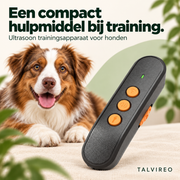 Zwart ultrasoon trainingsapparaat met drie oranje knoppen — Talvireo