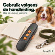 Zwart ultrasoon trainingsapparaat met drie oranje knoppen — Talvireo